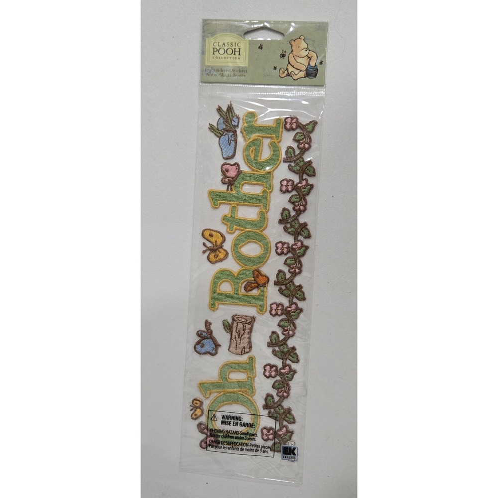 Disney Classic Pooh Oh Bother Embroidered Stickers EK Success DEMC002 NEW